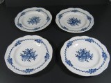 4 Dresden Blue (J& G Meakin Ltd.) bread & butter plates